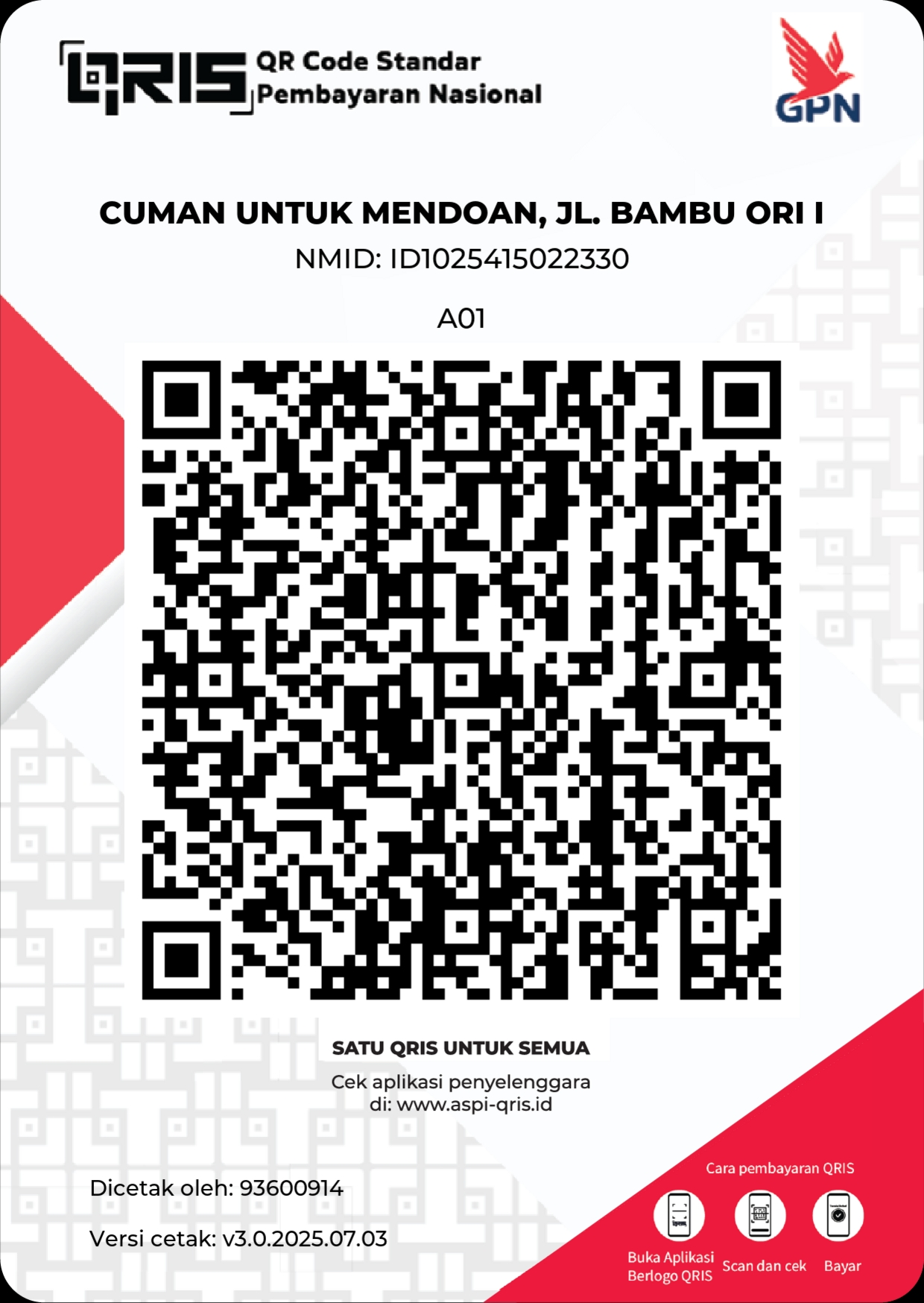 QRIS Mendoan